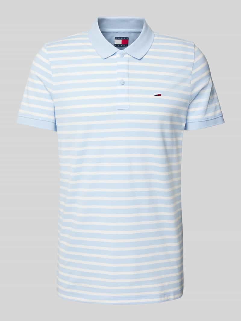 Tommy Jeans Regular fit poloshirt van puur katoen met logostitching