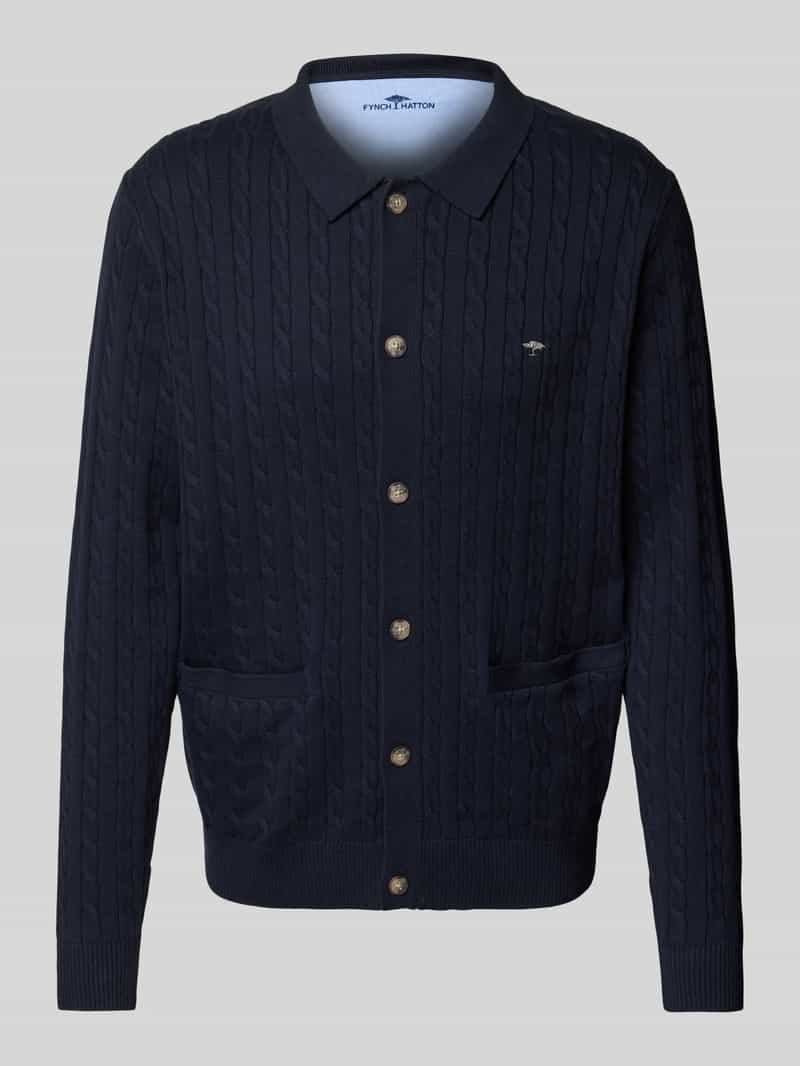 FYNCH-HATTON Cardigan met kabelpatroon