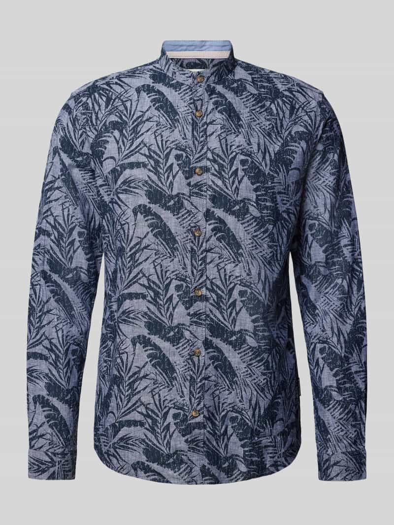 Tom Tailor Regular fit vrijetijdsoverhemd met opstaande kraag