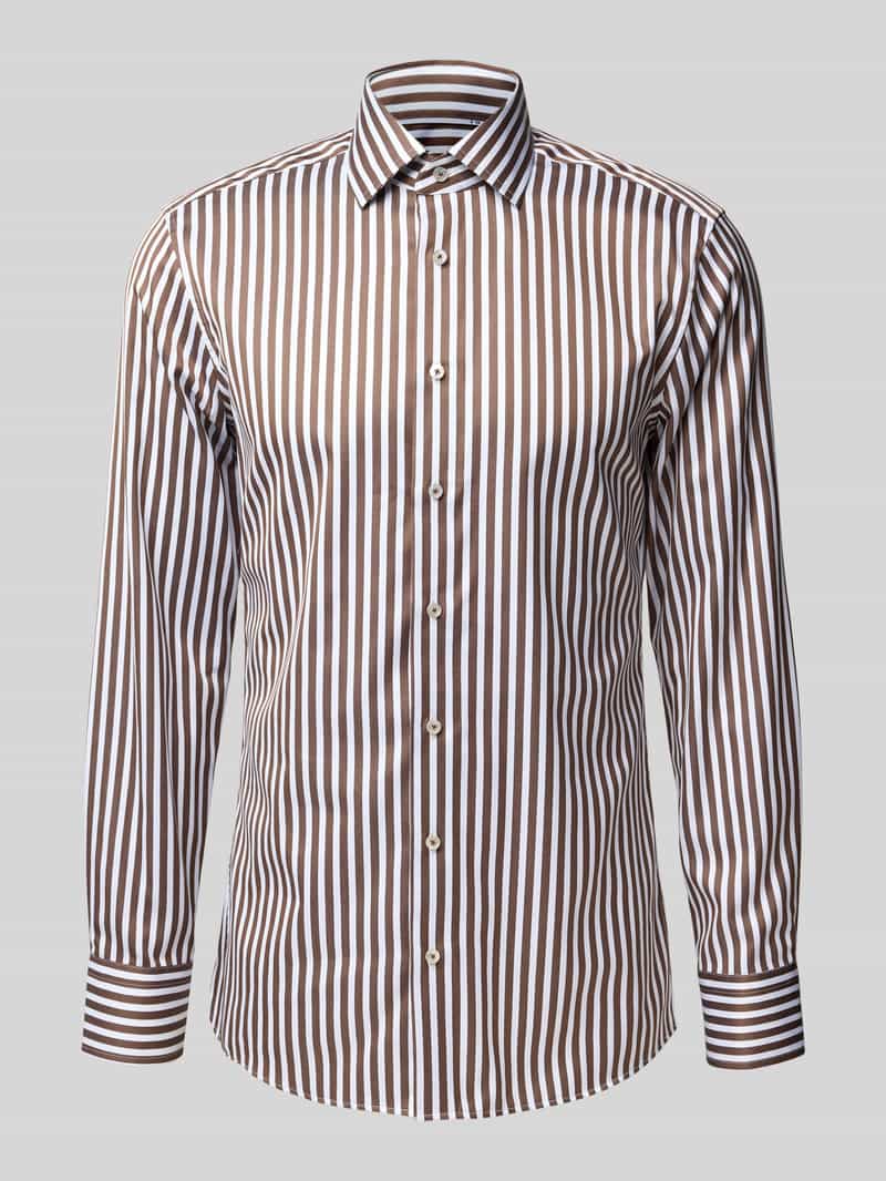 Eterna Slim fit zakelijk overhemd met knoopsluiting