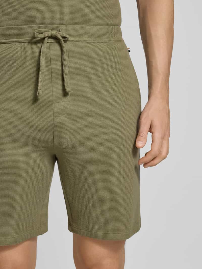 Boss Regular fit sweatshorts van katoenmix