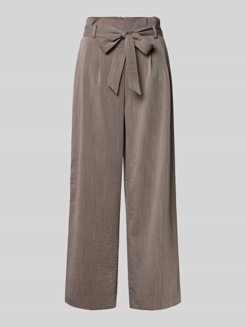 Only Wide leg bandplooibroek van viscosemix model 'MARSA'
