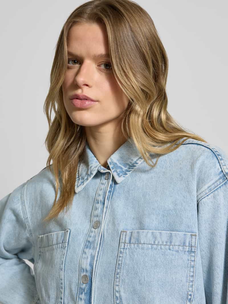 Noisy May Overhemdjack met opgestikte borstzakken model 'ALVA'