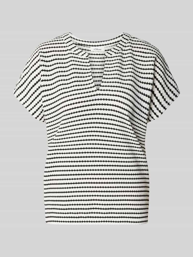 s.Oliver RED LABEL Relaxed fit T-shirt met V-hals