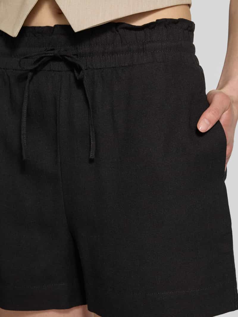 Vero Moda Loose fit korte broek van een mix van viscose en linnen model 'MYMILO'