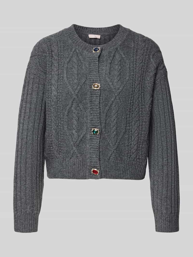 Liu Jo White Gebreid jack met ribboorden