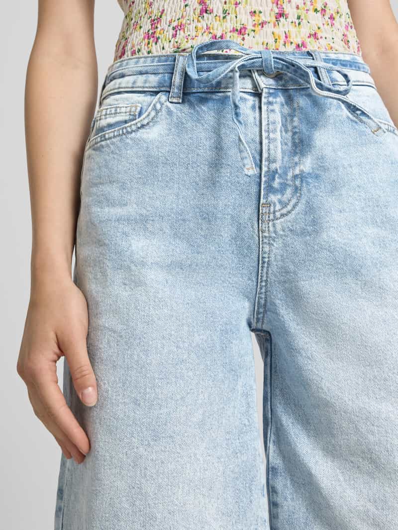Pieces Loose fit korte jeans van katoenmix model 'SELMA'