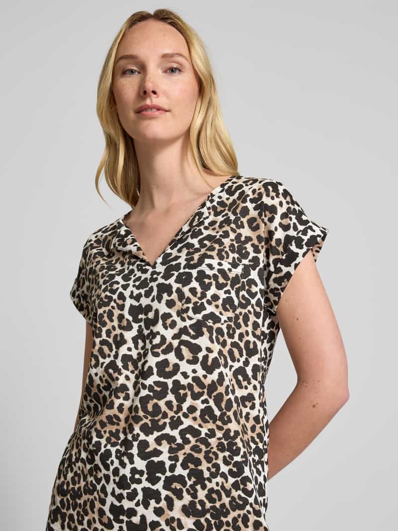 FREE QUENT T-shirt met V-hals model 'Viva'