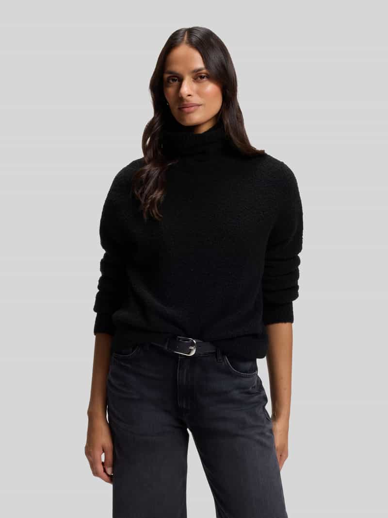 Boss Regular fit col van mix van wol en kasjmier met col