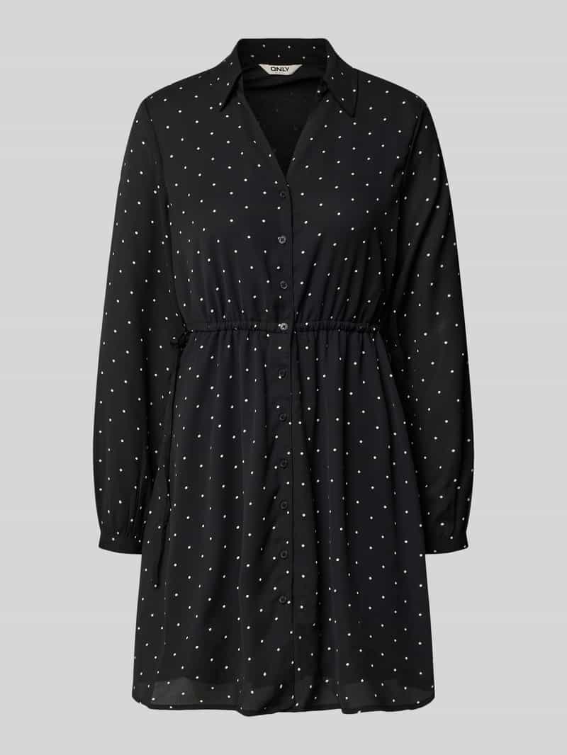 Getailleerde vrijetijdsjurk met all-over motief model 'ALYNN'