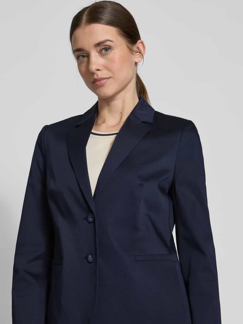 Christian Berg Woman Selection Regular fit blazer met reverskraag en paspelzakken