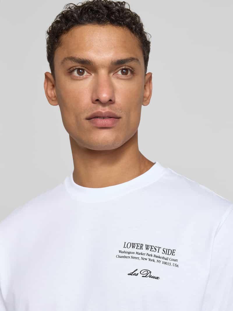 Les Deux T-shirt met ronde hals model 'West Side'