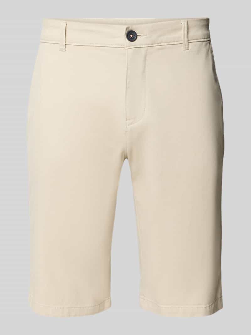 Tom Tailor Slim fit korte chino van katoenmix