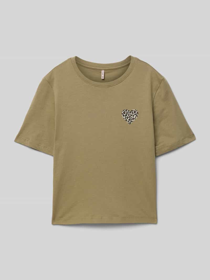 Only Regular fit T-shirt van puur katoen model 'REX'