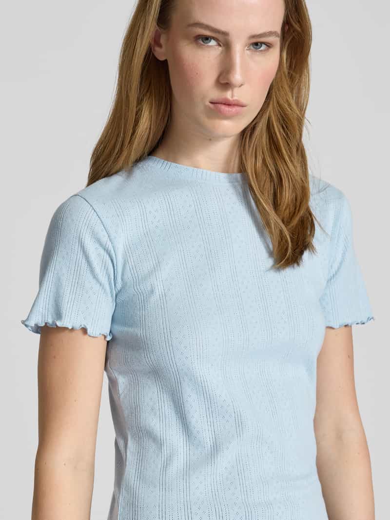 Pieces Regular fit T-shirt van katoenmix model 'FIA'