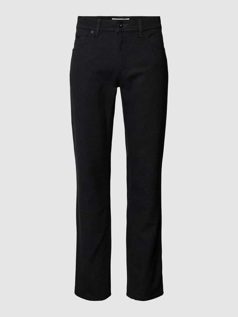 BRAX Straight fit stoffen broek met labelpatch, model 'Cadiz'