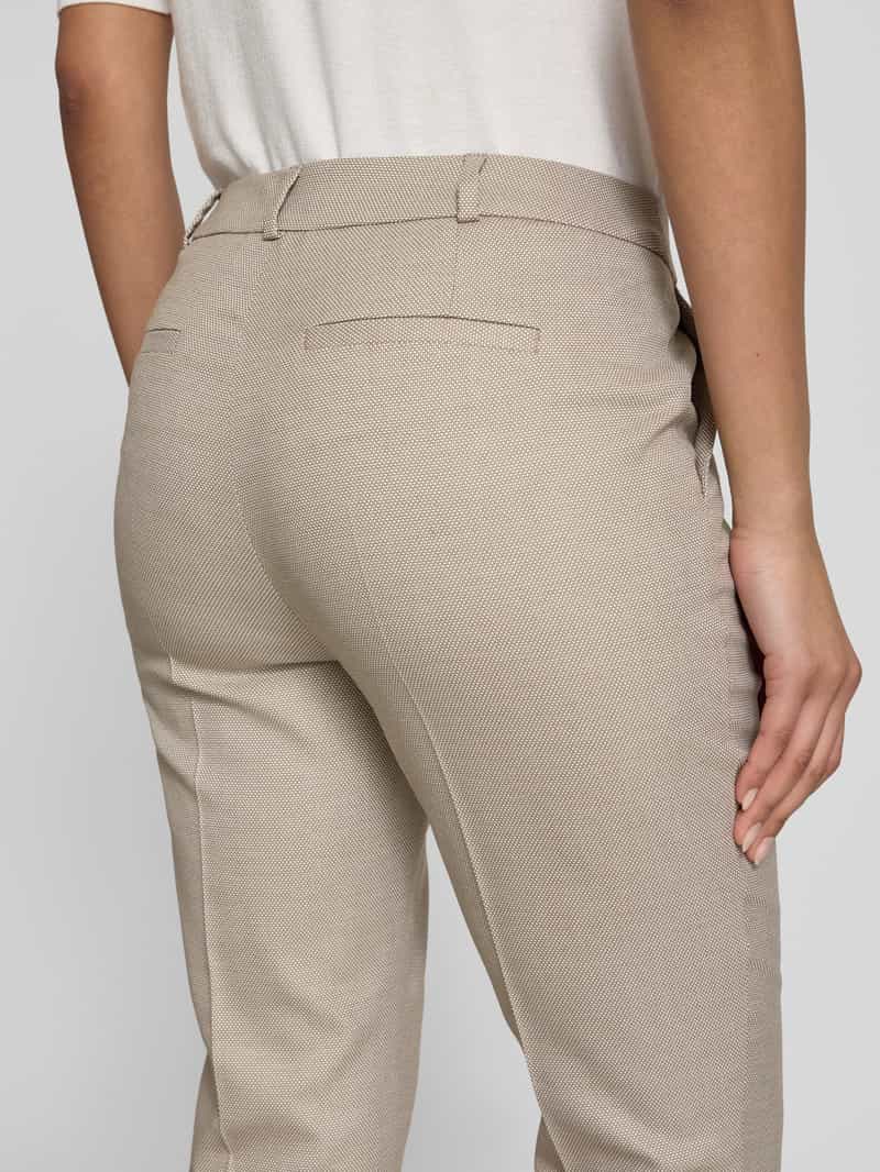 comma Regular fit stoffen broek met structuurmotief