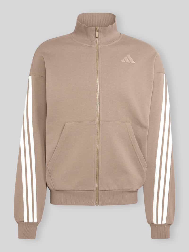 Adidas Sportswear Regular fit trainingsjack van katoen met 3-streepdesign