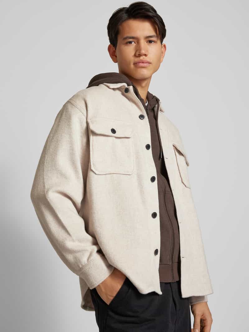 jack & jones Slim fit overhemdjack met kentkraag model 'BRADLEY'