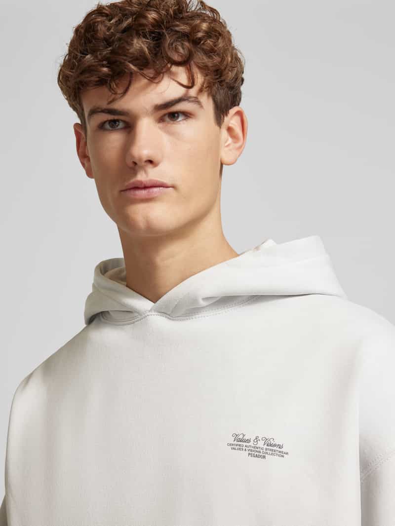 Pegador Oversized hoodie met labelprint model 'BRONSON'