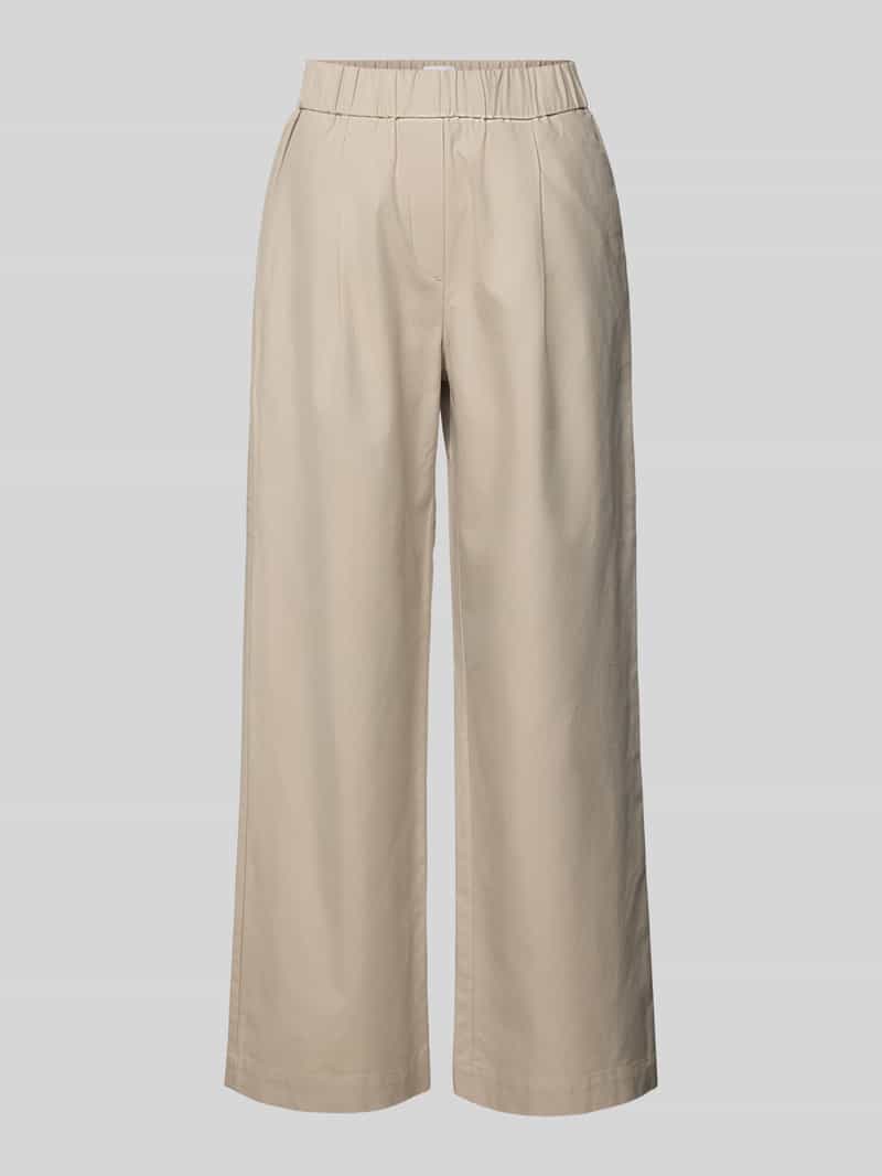 Jake*s Collection Straight leg stoffen broek met elastische band