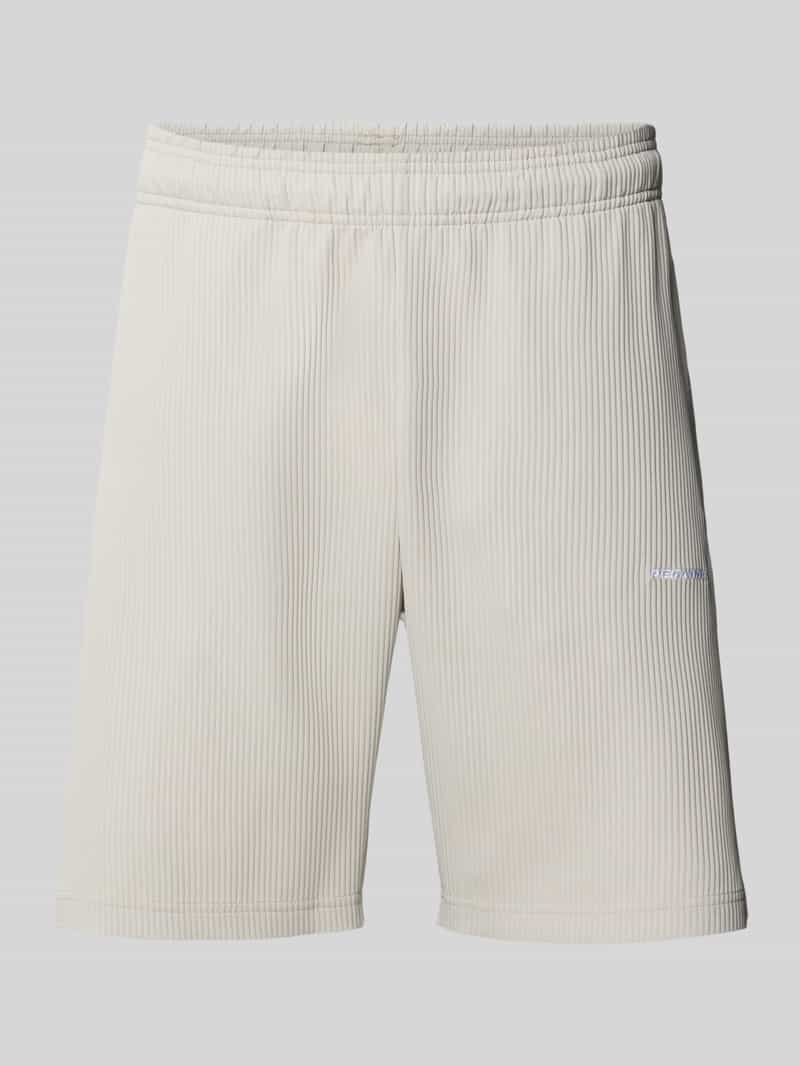 Korte broek met elastische band en labelstitching, model 'TROY'