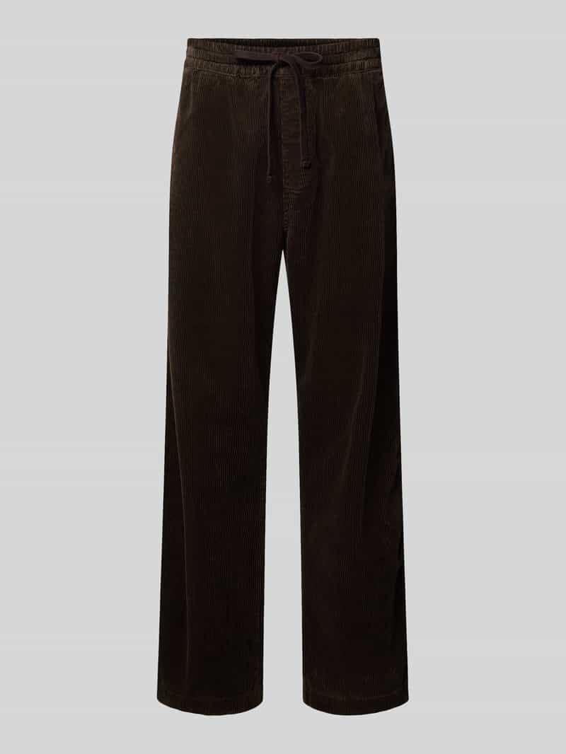 Carhartt Work In Progress Corduroy broek met elastische band model 'FLOYDE'