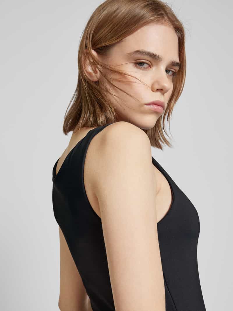 Only Midi-jurk in effen design model 'LEA'
