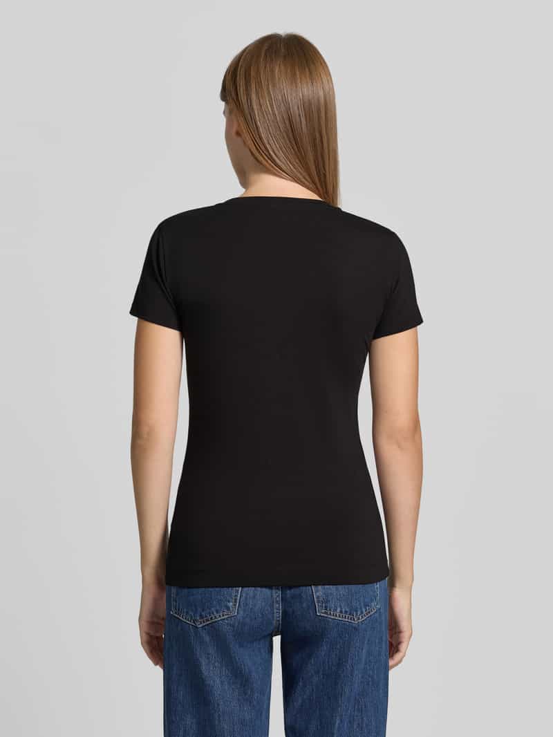 Guess slim fit T-shirt van elastische katoenmix model 'SAVANNA'