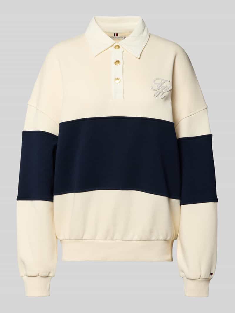 Tommy Hilfiger Relaxed fit sweatshirt van katoenmix