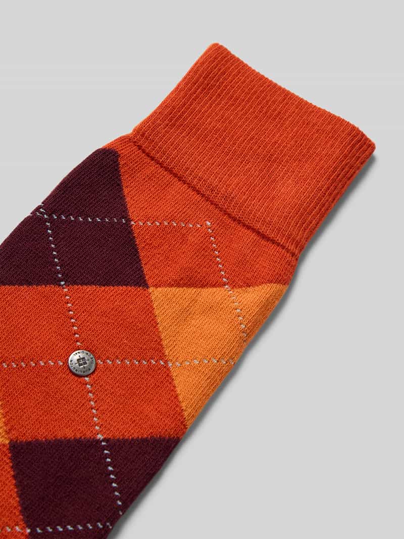 Burlington Sokken met labeldetails