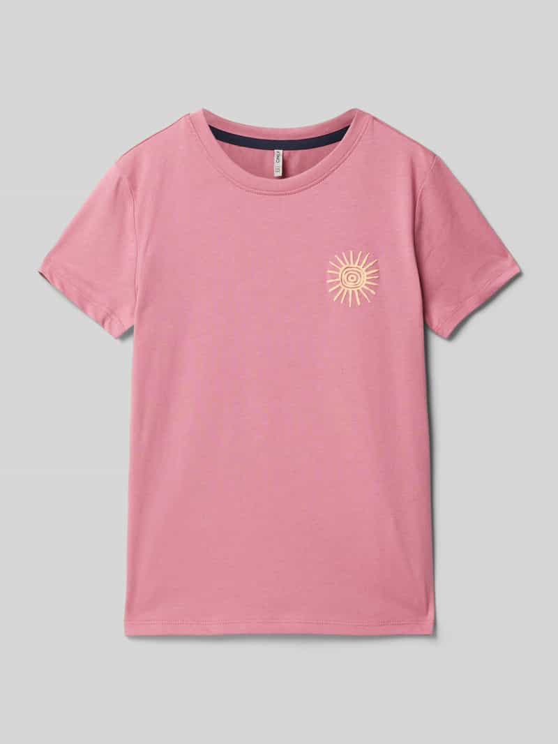 Only Regular fit T-shirt van puur katoen model 'GRIZELDA LIFE'