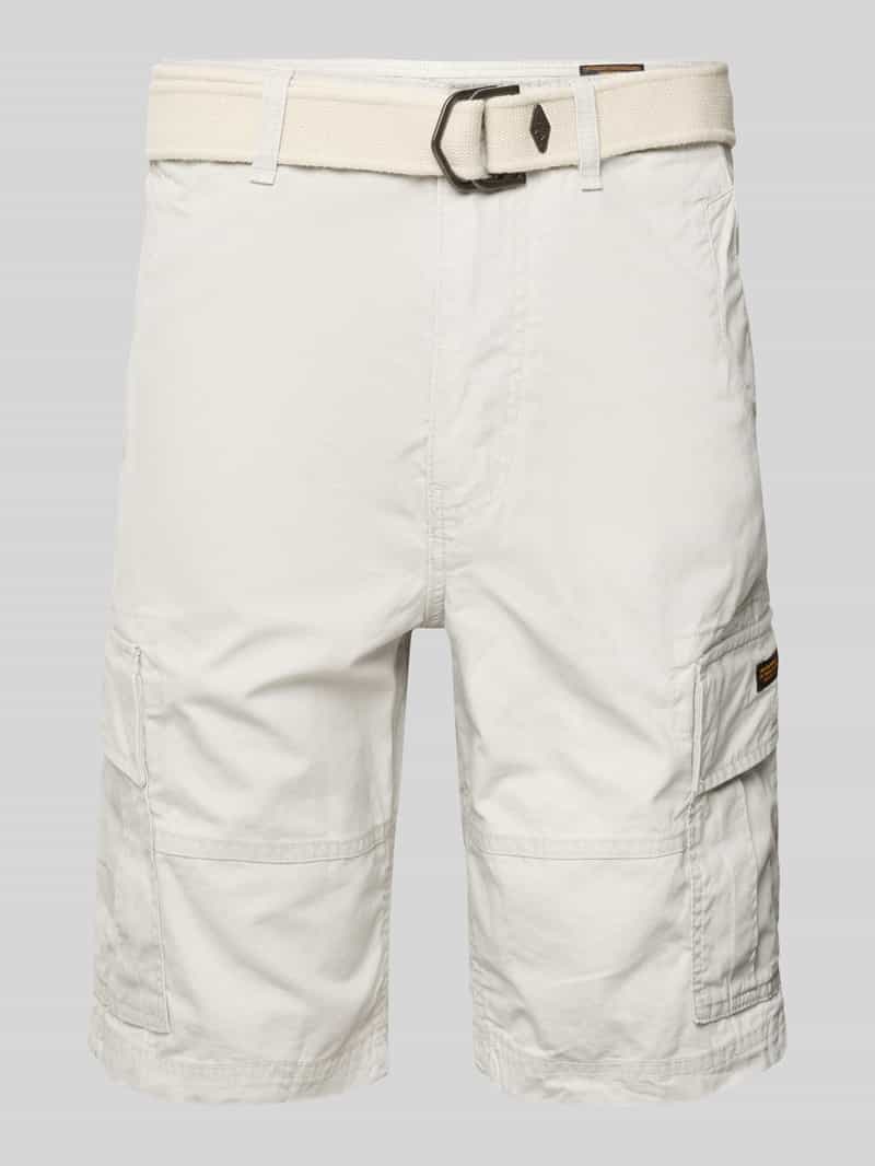 Superdry Regular fit korte cargobroek met riem model 'Heavy'