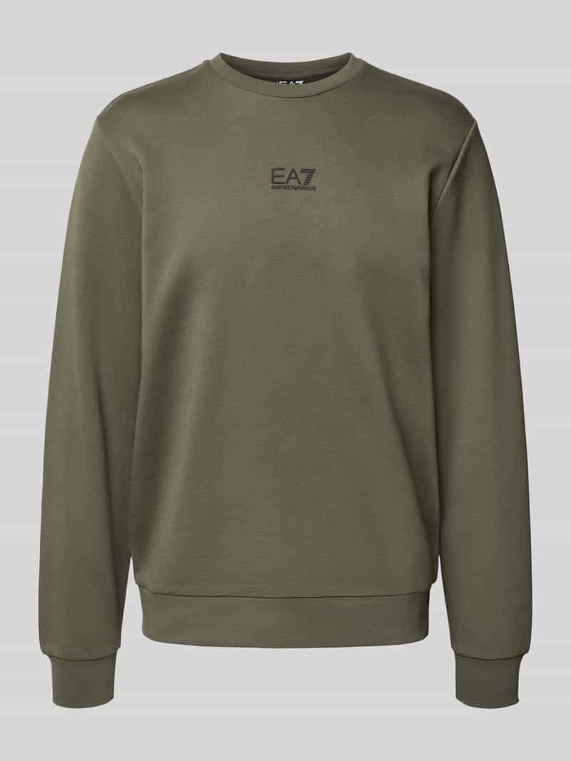 EA7 Emporio Armani Sweatshirt met labeldetail