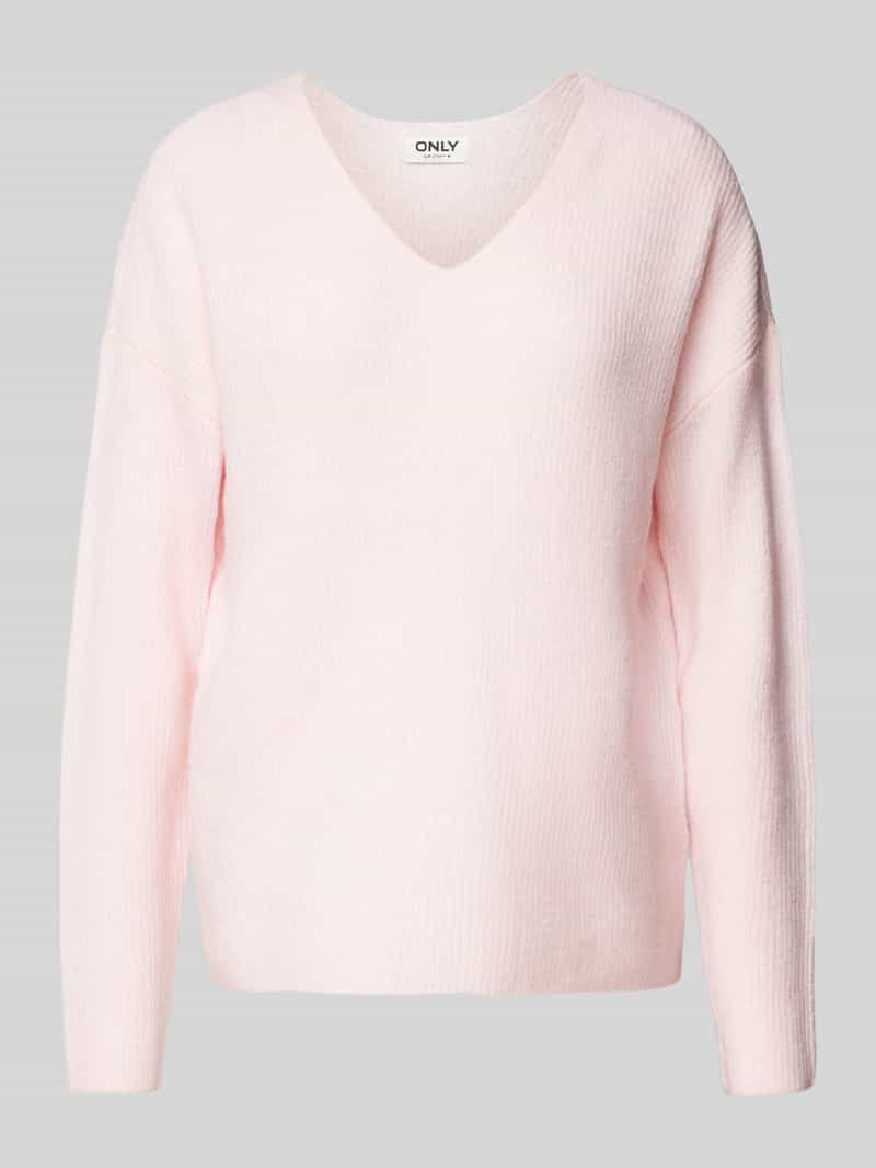 Only Regular fit gebreide pullover met V-hals model 'CAMILLA'