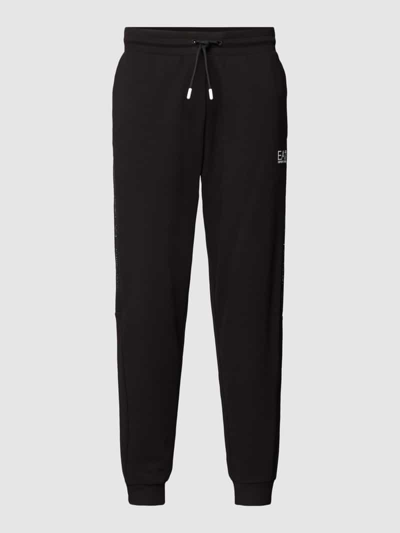 EA7 Emporio Armani Sweatpants met elastische band, model ‘	PANTALONI’