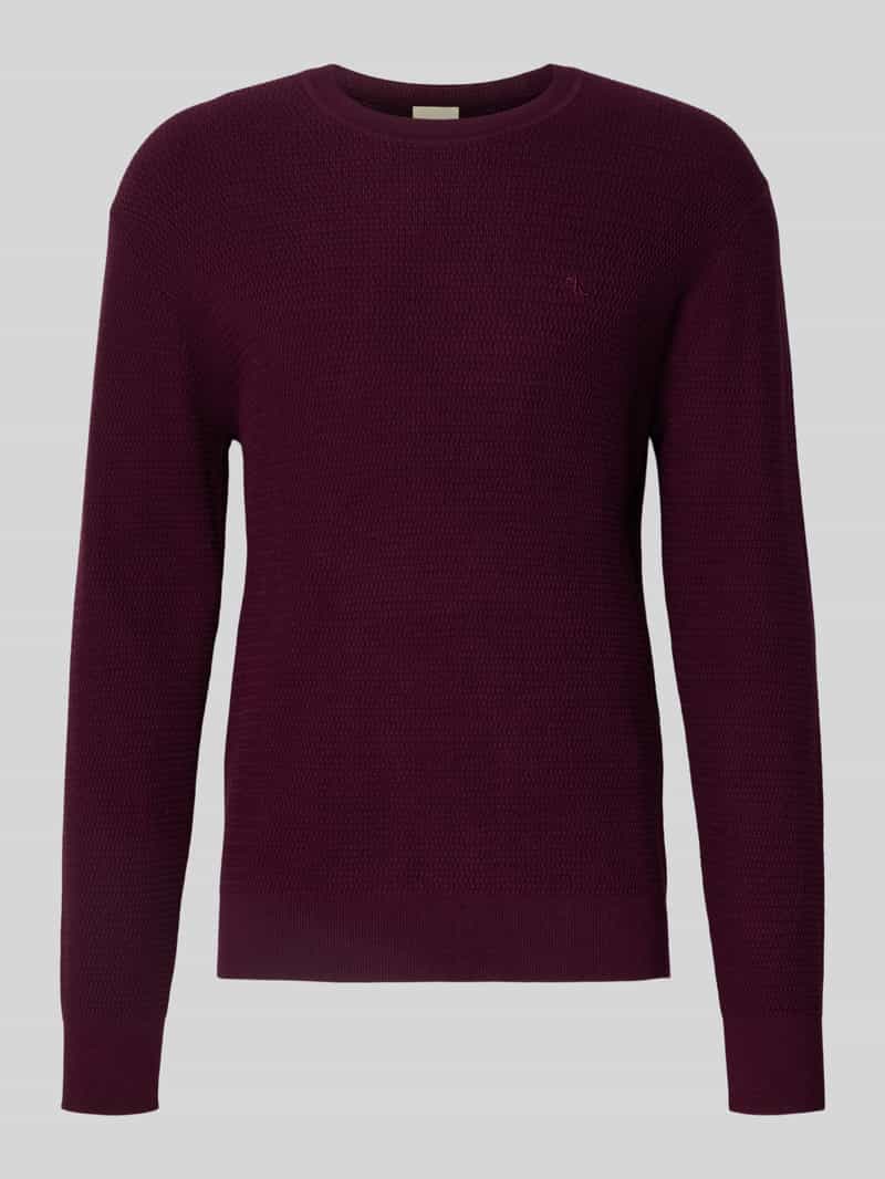 CK Calvin Klein Gebreide pullover met ribboorden