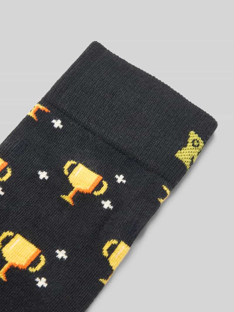 Happy Socks Sokken met motiefstitching model 'YOU WIN'