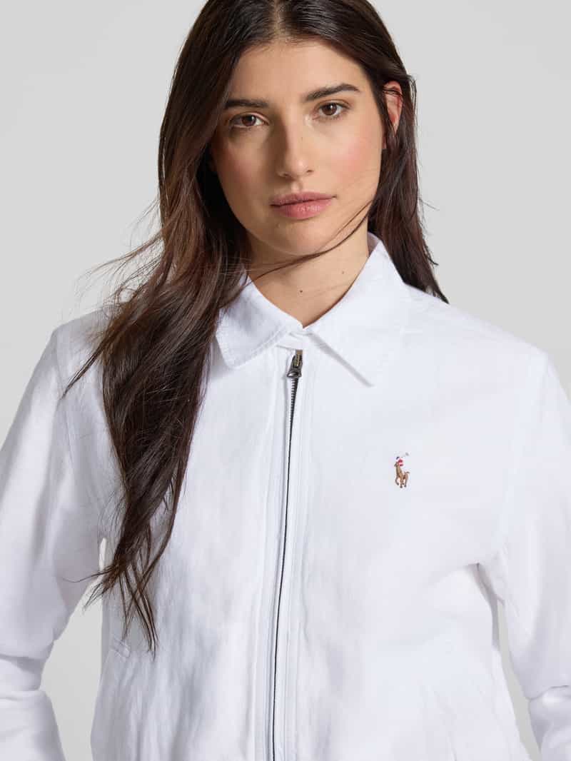 Polo Ralph Lauren Linnen windbreaker met logostitching