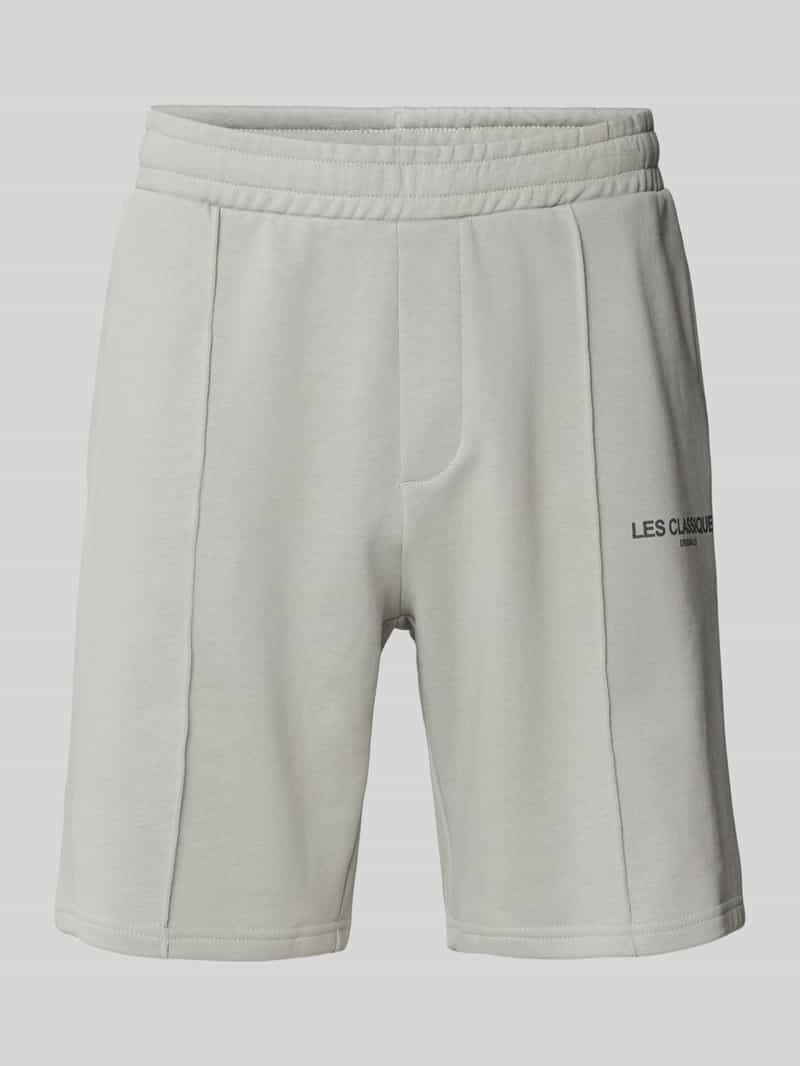 Only & Sons Regular fit sweatshorts met vaste persplooien