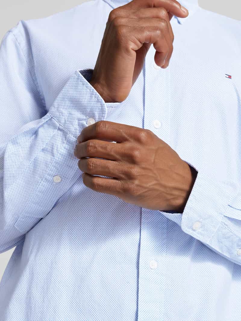 Tommy Hilfiger Regular fit vrijetijdsoverhemd met logostitching model 'POPLIN'