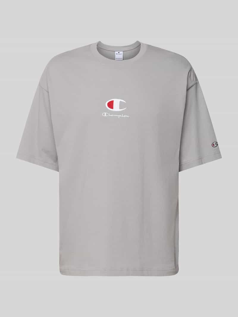 Champion T-shirt met labelstitching