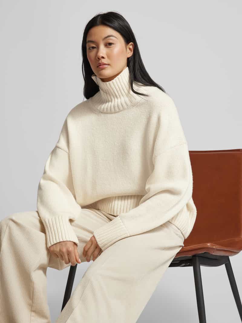 LANIUS Gebreide pullover met opstaande kraag
