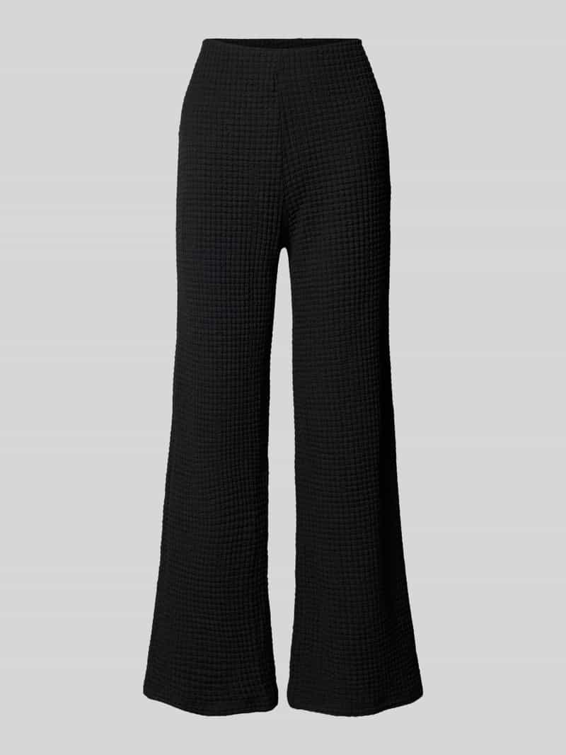 Christian Berg Woman Flared stoffen broek met structuurmotief
