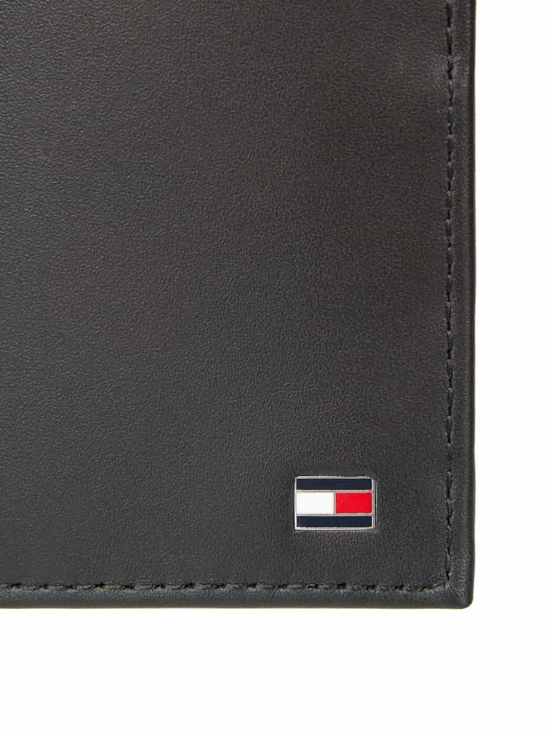 Tommy Hilfiger Portemonnee van leer met logo-applicatie