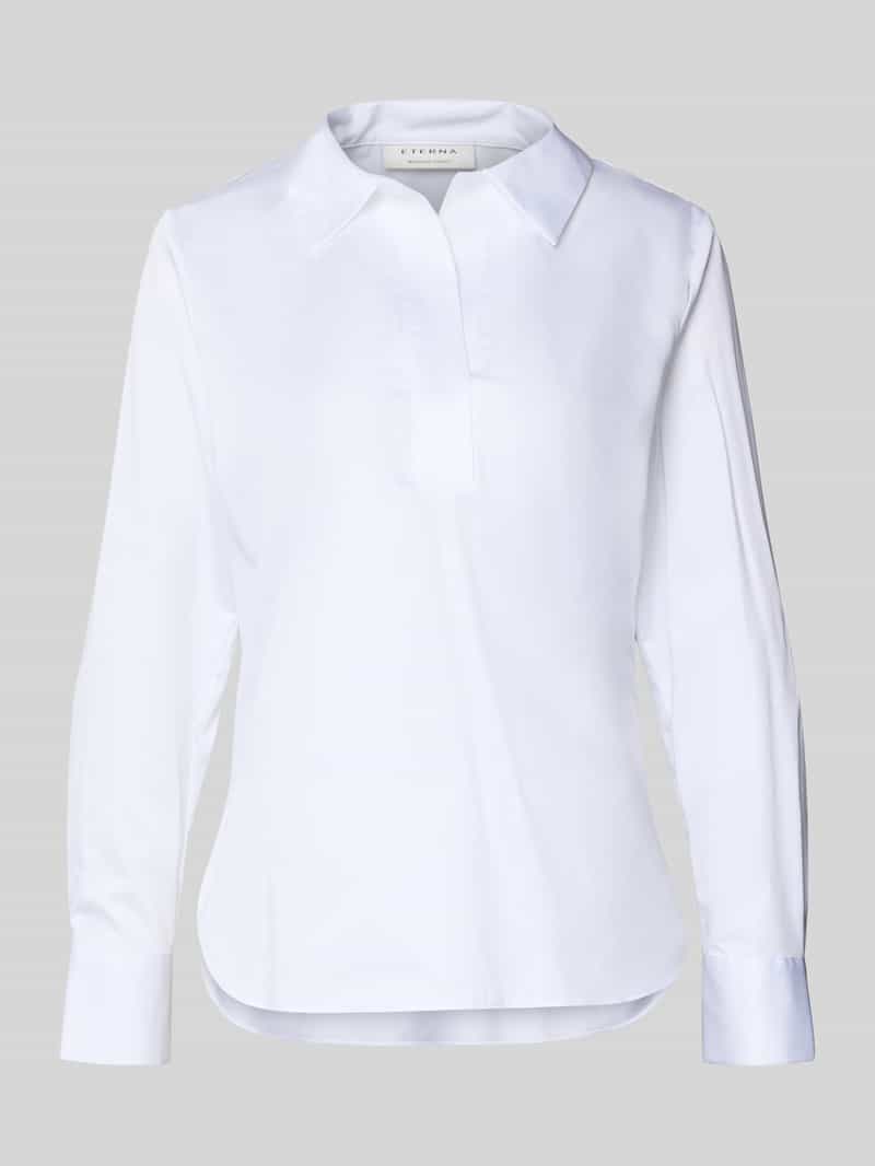 Eterna Regular fit blouse met V-hals
