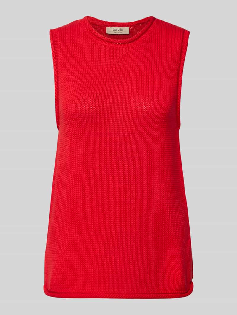 MOS MOSH Gebreide top met ronde hals model 'AUBIN'
