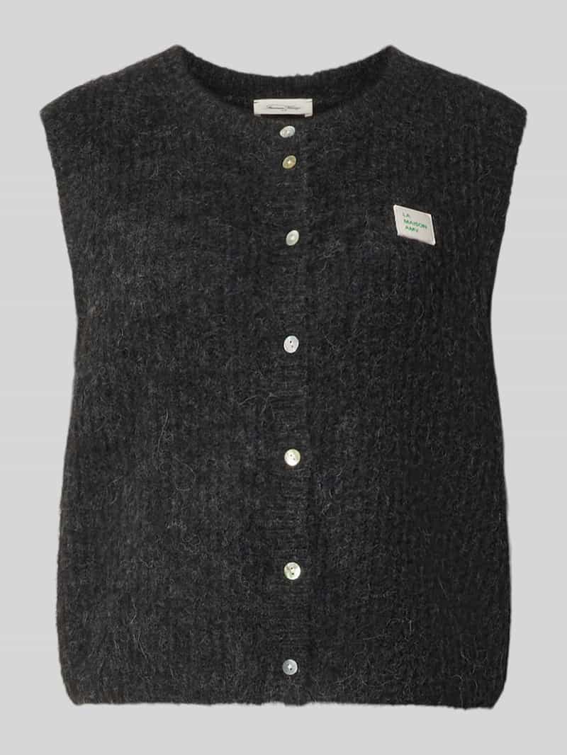 American vintage Regular fit bodywarmer met alpaca-linnen-aandeel model 'EAST'