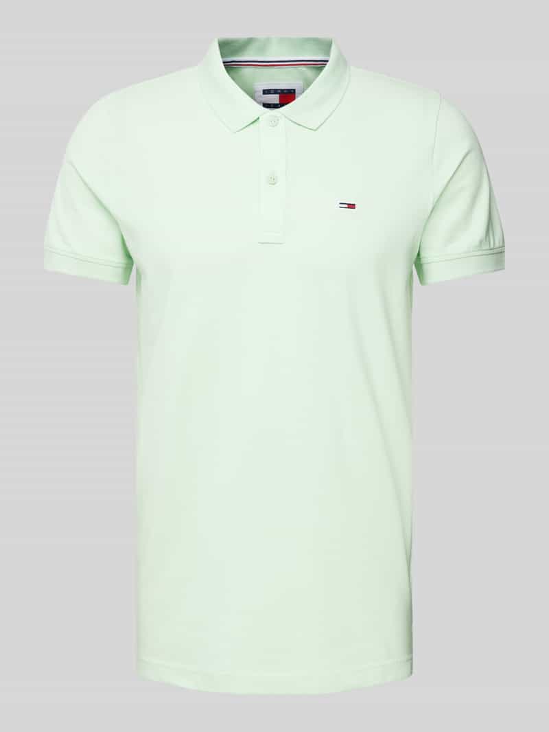 Tommy Jeans Slim fit poloshirt met logostitching