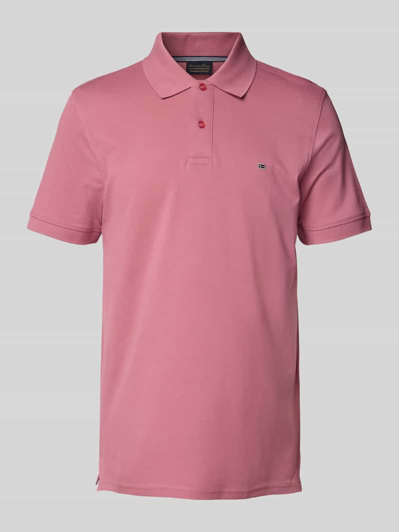 Christian Berg Men Regular fit poloshirt met logostitching